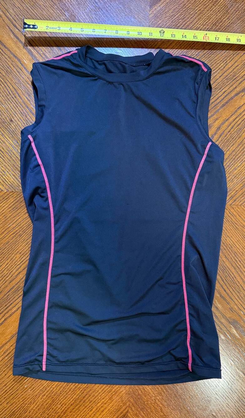 Tesla Compression Sleeveless Tank Top Men's L Black/Pink Sport Shirt